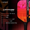 image:imageSLK Latitude 20 Pickleball Paddle  G4 Graphite Pickleball Paddle Face  RevCore Technology with SpinFlex Surface  Redesigned for Performance and Control