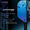 image:imageSLK Latitude 20 Pickleball Paddle  G4 Graphite Pickleball Paddle Face  RevCore Technology with SpinFlex Surface  Redesigned for Performance and ControlBlue  Last Gen