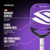 image:imageSelkirk Sport Labs Project 007 Pickleball Paddles  InfiniGrit Carbon Fiber  A pickleball racket with an Octagonal Grip and 2000RPM spin surface built for intermediate to advanced playersPurple