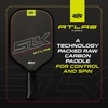 image:imageSelkirk Sport SLK Atlas Pickleball Paddles  Carbon Fiber Honeycomb  A midweight pickleball racket built for beginners with a forgiving sweet spot and added spinRed