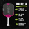 image:imageSelkirk Sport SLK Geo Pickleball Paddles  T700 Carbon Fiber Core  A pickleball racket with a large sweet spot for confident allcourt control at every skill levelPink