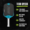 image:imageSelkirk Sport SLK Geo Pickleball Paddles  T700 Carbon Fiber Core  A pickleball racket with a large sweet spot for confident allcourt control at every skill levelCyan