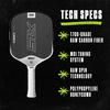image:imageSelkirk Sport SLK Geo Pickleball Paddles  T700 Carbon Fiber Core  A pickleball racket with a large sweet spot for confident allcourt control at every skill levelWhite