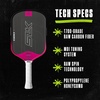 image:imageSelkirk Sport SLK Geo Pickleball Paddles  T700 Carbon Fiber Core  A pickleball racket with a large sweet spot for confident allcourt control at every skill levelPink