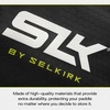 image:imageSelkirk Sport SLK Pickleball Paddles Cover  Fits All Shapes and Sizes  A pickleball paddle case with a soft terry fabric interior and easyaccess zipper fits all racket shapesSLK Black and Volt