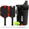 image:imageSelkirk Sport SLK Neo Pickleball Paddles Set of 2  Graphite or Fiberglass  Pickle Ball Rackets 2 Pack in Graphite or Fiberglass with an Expanded Sweet SpotRed  White  Neo Raw Carbon
