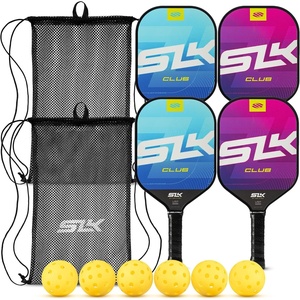 image:imageSelkirk Sport SLK Club Pickleball Paddles Set  Graphite amp Fiberglass  A pickle ball paddle set with an SX3 honeycomb core for a forgiving feel perfect for beginners and new playersSet of 4