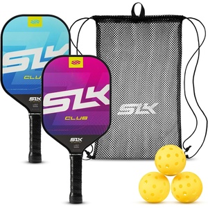 image:imageSelkirk Sport SLK Club Pickleball Paddles Set  Graphite amp Fiberglass  A pickle ball paddle set with an SX3 honeycomb core for a forgiving feel perfect for beginners and new playersSet of 2
