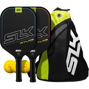 image:imageSelkirk Sport SLK Neo Pickleball Paddles Set of 2  Graphite or Fiberglass  Pickle Ball Rackets 2 Pack in Graphite or Fiberglass with an Expanded Sweet SpotRed  Blue  Atlas