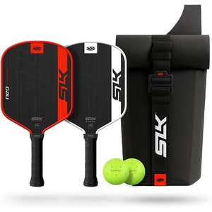 image:imageSelkirk Sport SLK Neo Pickleball Paddles Set of 2  Graphite or Fiberglass  Pickle Ball Rackets 2 Pack in Graphite or Fiberglass with an Expanded Sweet SpotRed  White  Neo Raw Carbon
