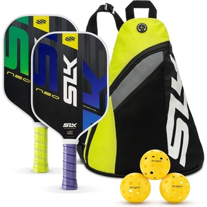 image:imageSelkirk Sport SLK Neo Pickleball Paddles Set of 2  Graphite or Fiberglass  Pickle Ball Rackets 2 Pack in Graphite or Fiberglass with an Expanded Sweet SpotGreen  Purple  Neo Graphite