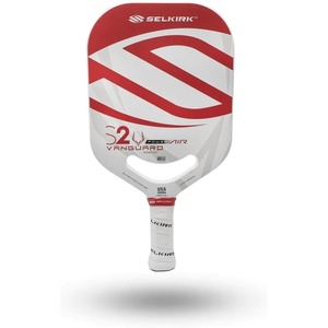 image:imageSelkirk Sport Vanguard Pickleball Paddles  Power Power Air amp Pro Lines  A pickle ball paddle with a QuadFlex or 12K carbon fiber face in Power Power Air or Pro stylePower Air  White  Red Midweight