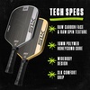 image:imageSelkirk Sport SLK Neo Pickleball Paddles Set of 2  Pickleballs  Sling BagGray  Gold  Neo Raw Carbon