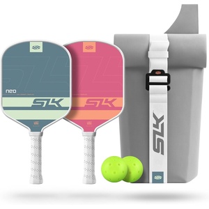 image:imageSelkirk Sport SLK Neo Pickleball Paddles Set of 2  Pickleballs  Sling BagPink  Slate Gray  Neo Fiberglass